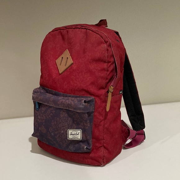 Herschel Supply Company Other - 🎒 Hershel Backpack Maroon Navy Pattern